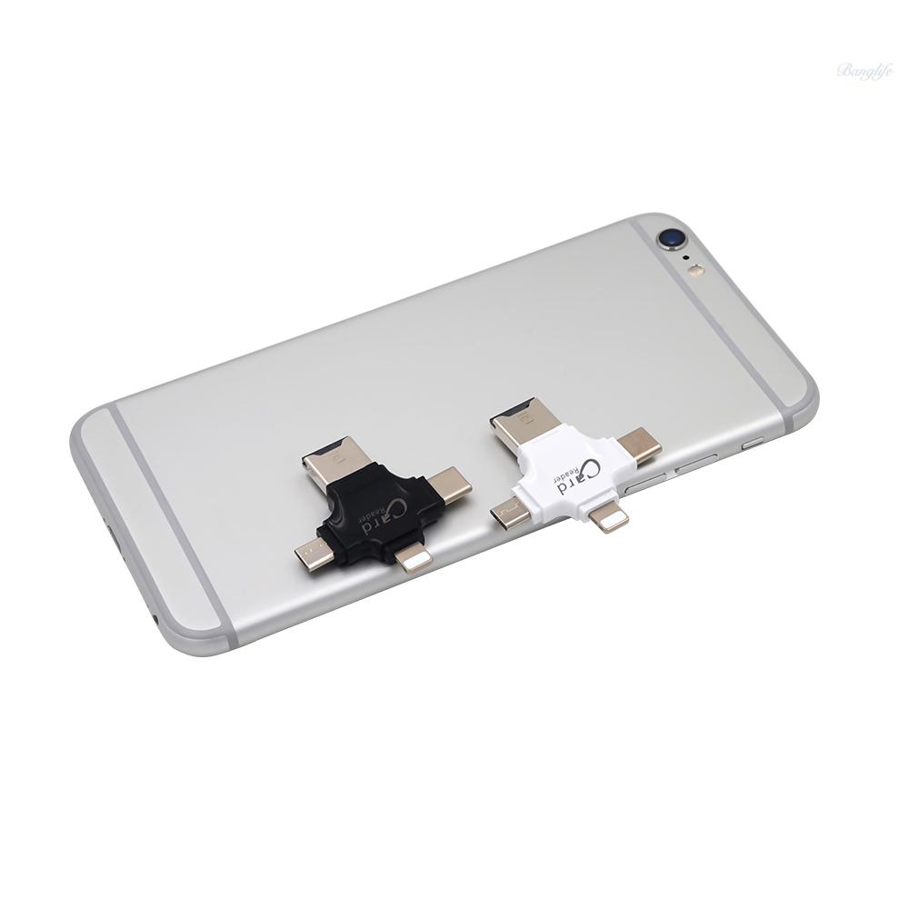 Đầu Đọc Thẻ Nhớ Tf 4 Trong 1 Cho Iphone / Android / Pc | BigBuy360 - bigbuy360.vn