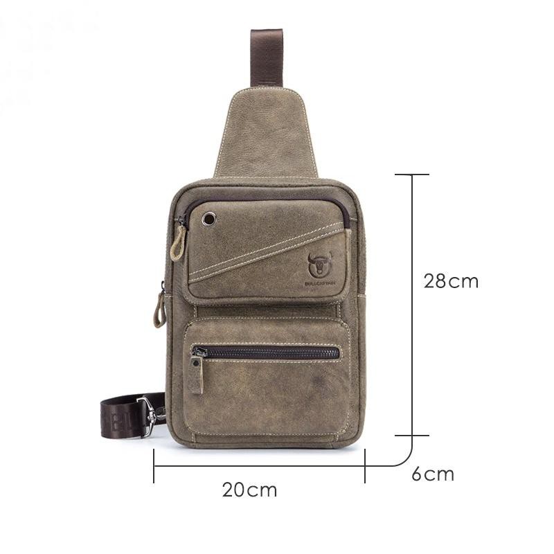 Túi đeo chéo nam thể thao cực chất da bò sáp nổi tiếng - đựng vừa máy tính 10 inch - đẳng cấp phong cách TC50