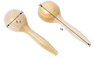 Lục lạc gỗ vân trơn - Maracas (1 cặp)