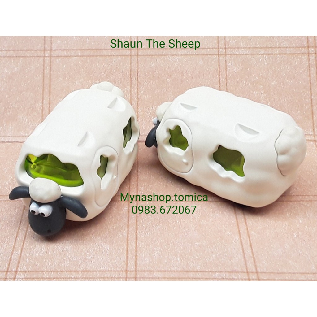 Đồ chơi mô hình tĩnh xe tomica không hộp, Shaun The Sheep, xe trong phim hoạt hình &quot;Chăn Cừu&quot;