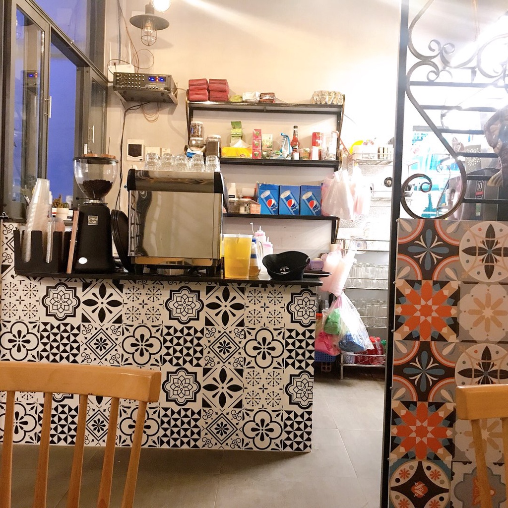 Decal gạch bông decor dán bếp kính nhà tắm decor chịu nhiệt dễ lau chùi đề can loại 1 Lá tre H64