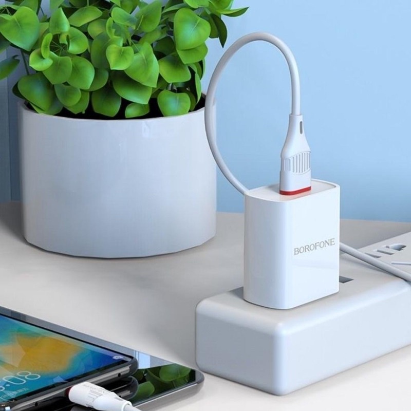 Củ sạc nhanh ip samsung xiaomi chính hãng Borofone BA20 - Cốc sạc nhanh cho dòng máy điện thoại bảo hành 12 tháng