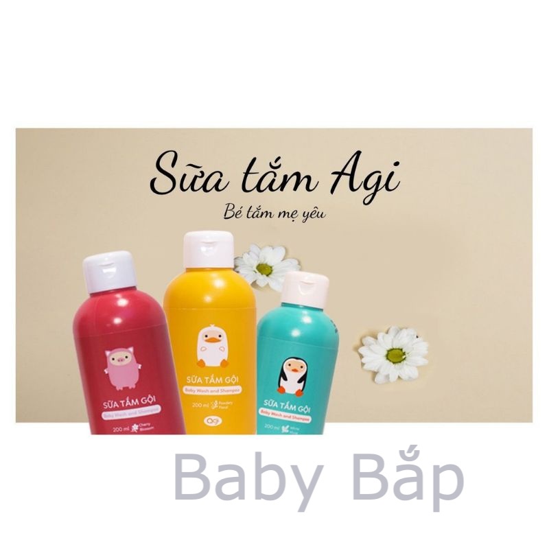 Sữa Tắm Gội Agi 200ml và 500ml