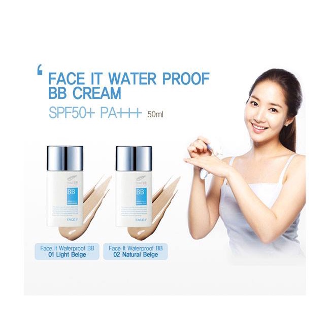 KEM NỀN CHE KHUYẾT ĐIỂM ĐA NĂNG LÂU TRÔI SPF50 WATERPROOF BB 50ML CHÍNH HÃNG - 11080