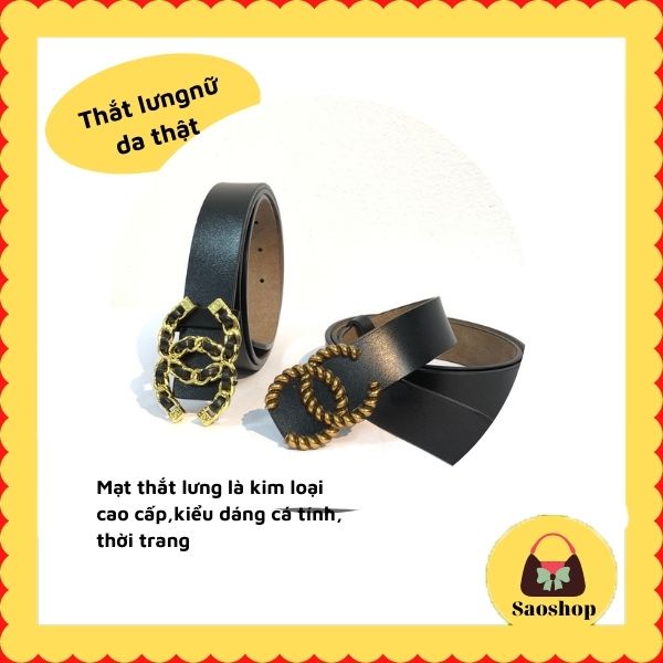 Thắt lưng nữ dây nịt nữ cá tính thời trang cao cấp, chất da 1 miếng mặt thắt lưng nữ cá tính- M12