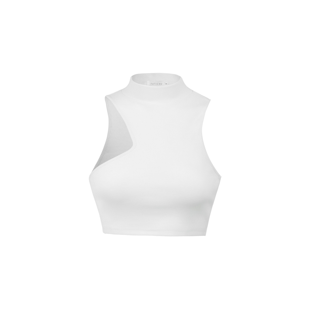 TATICHU - Áo Crop TANK TOP khoét ngực - Rib Knit Cut Out Tank Top