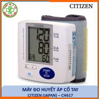 [Hàng Nhật Bản] Máy đo huyết áp điện tử cổ tay Citizen - CH617, Dụng cụ đo huyết áp tự động, chính xác, tin cậy
