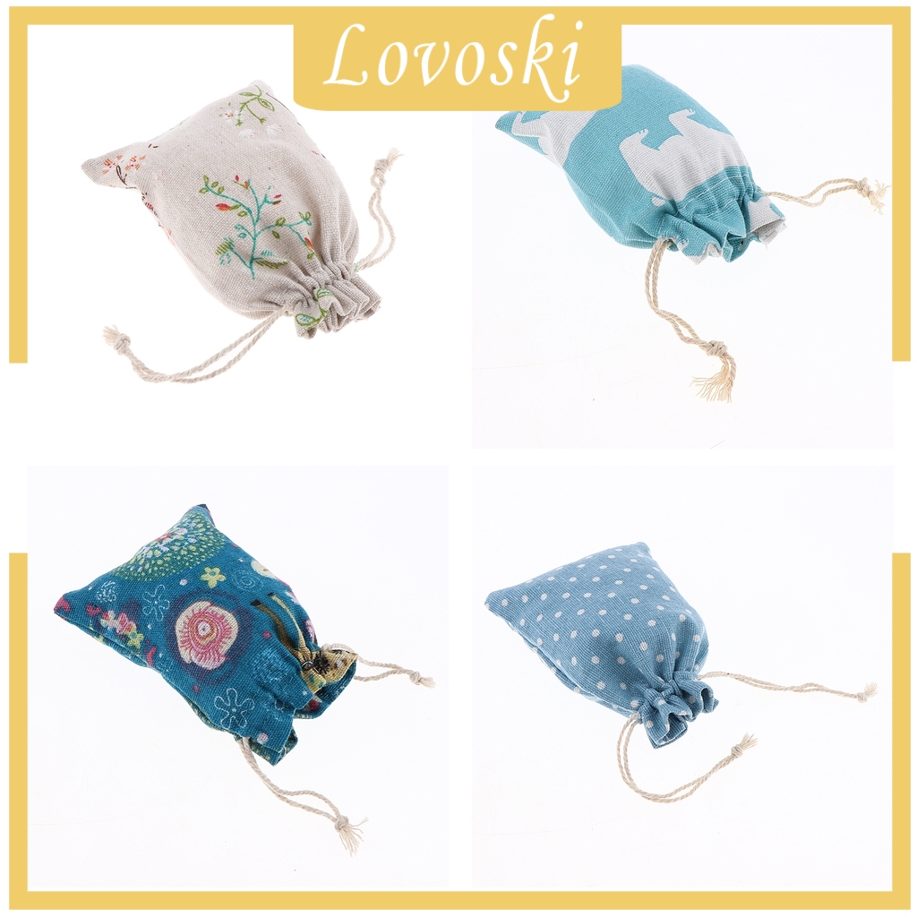 [Lovoski] Túi Vải Bố Dây Rút Đựng Quà Trang Sức
