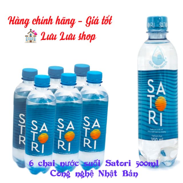 Lốc 6 chai nước suối Satori 500ml