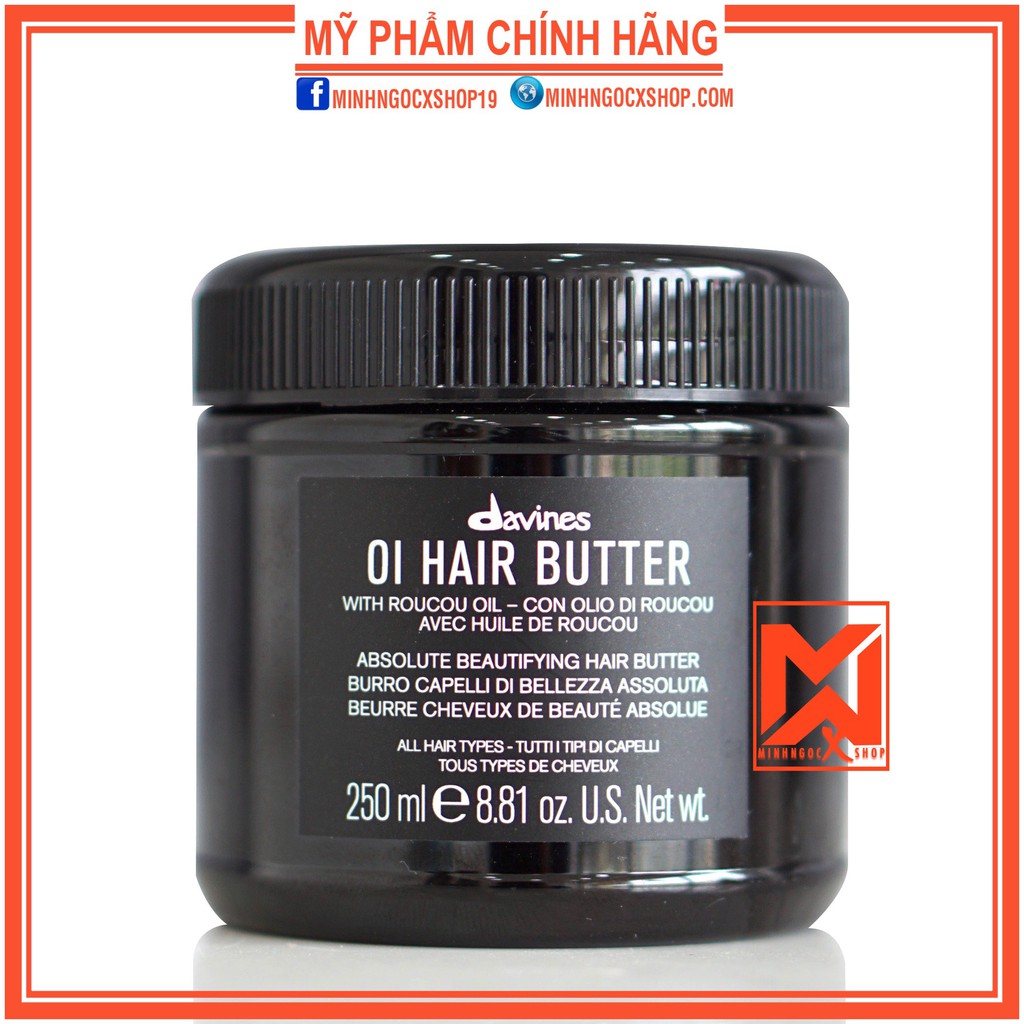 Mặt nạ tóc DAVINES OI HAIR BUTTER 250ml chính hãng