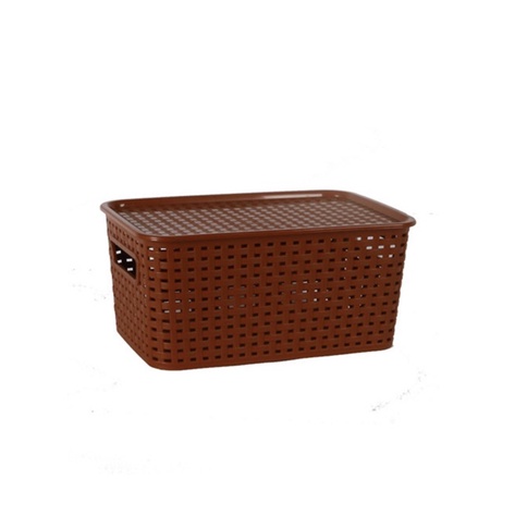 [Kho sỉ]  Giỏ đựng đồ có nắp đậy hàn quốc (nhiều kích thước) màu sắc random