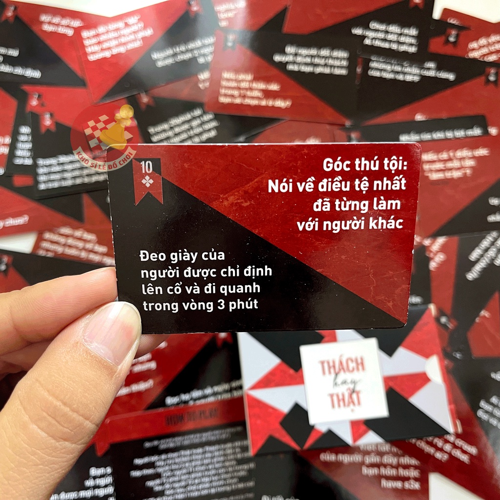 Bộ bài Thách hay thật Truth or Dare - Drinking Game mang đến sự thú vị, tạo cơ hội tìm hiểu và gắn kết tình bạn