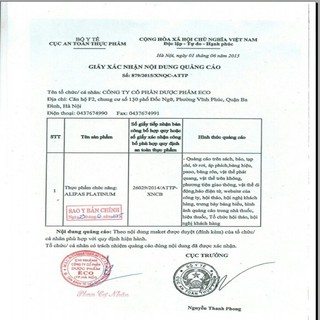 Sâm Alipas platinum 30viên (mẫu mới ,date xa)