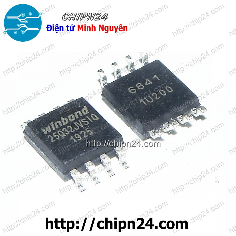 [1 CON] IC W25Q32 SOP-8 (SMD Dán) (W25Q32JVSSIQ 25Q32JVSIG W25Q32JVSSIG 25Q32 IC Nhớ EEPROM)