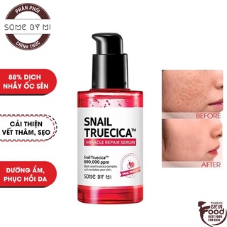 Tinh chất Ốc Sên phục hồi da thâm, sẹo do mụn Hàn Quốc Some By Mi Snail Truecica Miracle Repair Serum