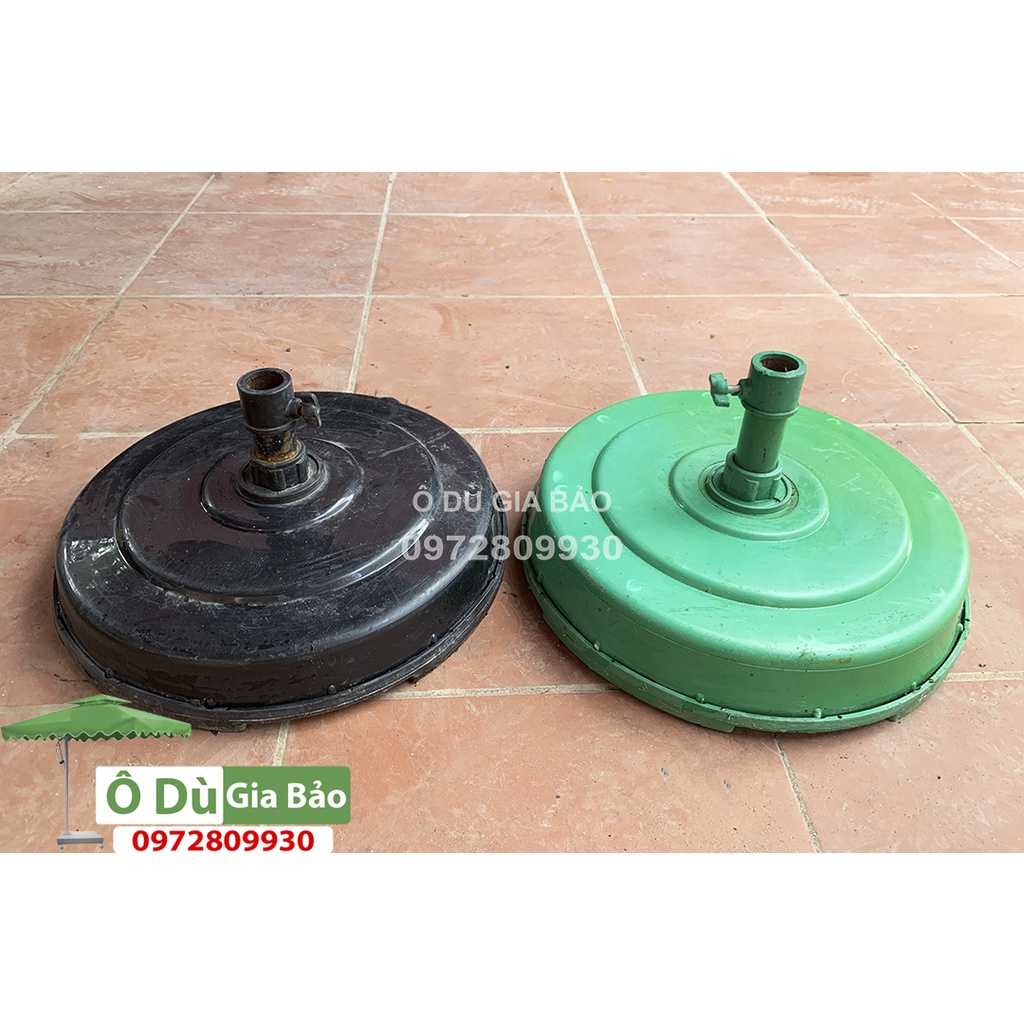 Chân đế nhựa 18kg(có bê tông) ô chính tâm tròn,chính tâm vuông,mái chéo