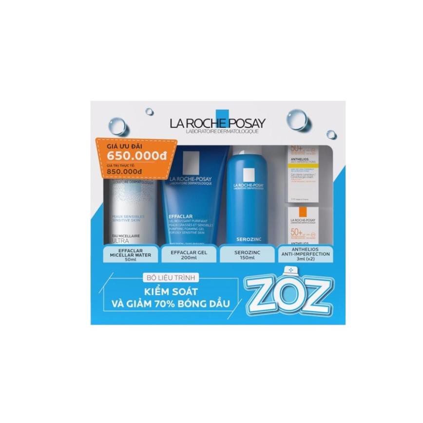 Set dưỡng da La Roche Posay ZOZ kiểm soát và giảm 70% bóng dầu