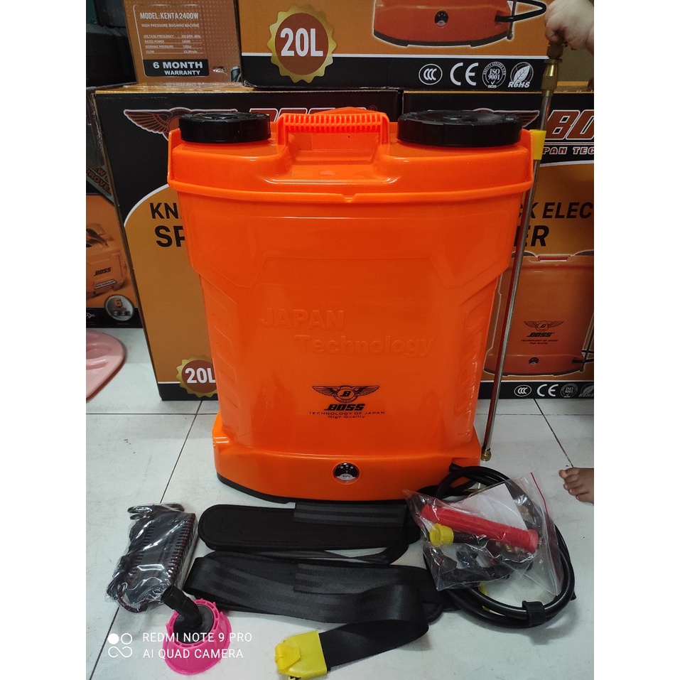 bình xịt điện boss 20lit phun thuốc trừ sâu , xịt thuốc khử trùng dịch bệnh.