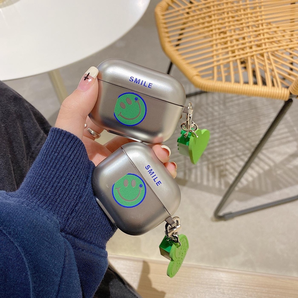 Vỏ Bảo Vệ Hộp Sạc Tai Nghe Bluetooth Không Dây Airpods 1 2 pro 3 2021 gen3 Mạ Điện Màu Bạc Họa Tiết Hoạt Hình Dễ Thương