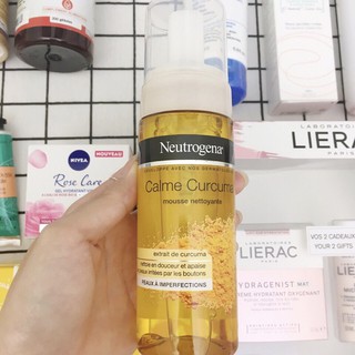 Sữa Rửa Mặt Tinh Nghệ Neutrogena Calme Curcuma Mousse Nettoyante 150ml