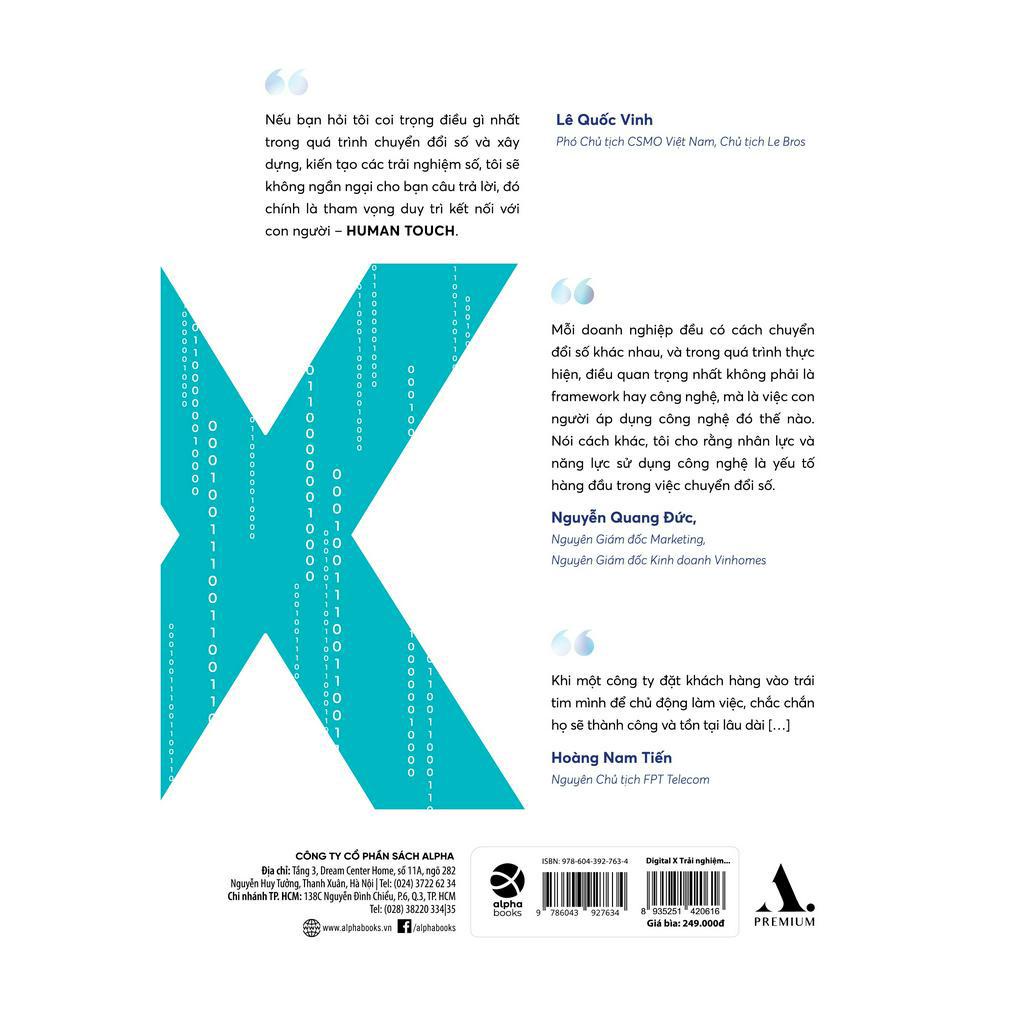 Sách: Digital X - Trải Nghiệm Số Trong Chiến Lược Sales &amp; Marketing (Alpha Books)