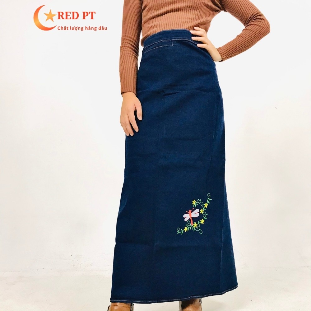Váy chống nắng, váy chống nắng jean nút bấm RED PT | BigBuy360 - bigbuy360.vn