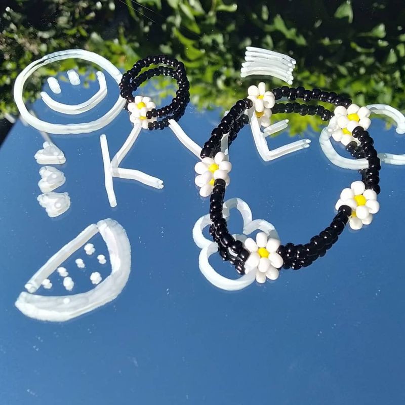 [Nhẫn/Vòng Handmade] Set nhẫn và vòng hạt cườm