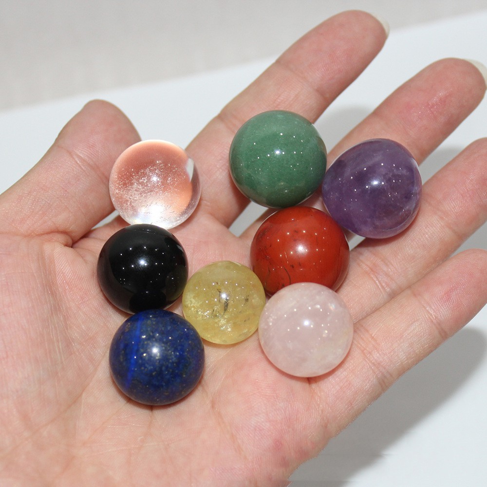 Hộp 8 Quả Cầu Đá thanh tẩy Đẹp