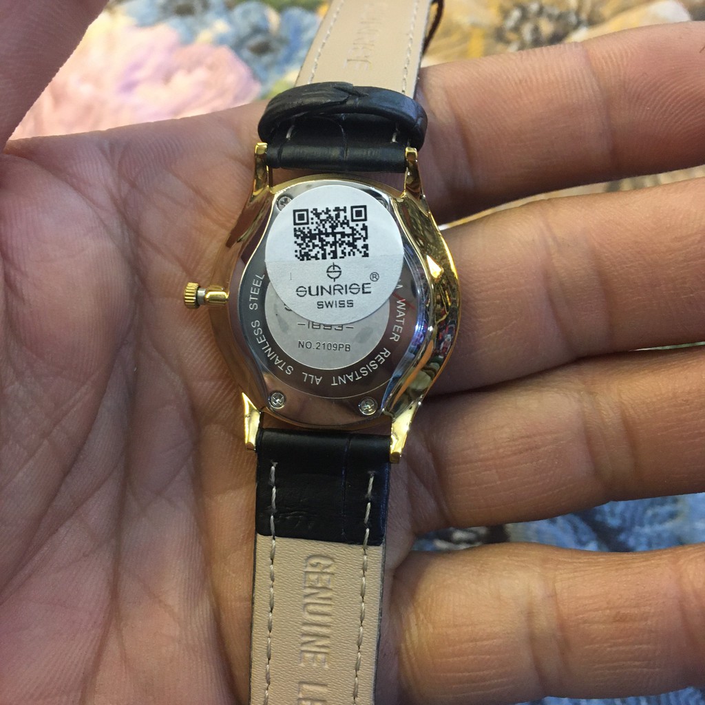 [Siêu Phẩm] Đồng hồ nữ Sunrise 2109 dây da siêu mỏng
