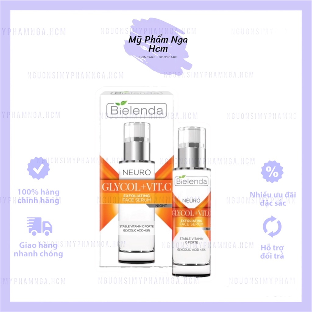 Serum Bielenda Neuro Glicol + Vit.C trẻ hoá trắng mịn da
