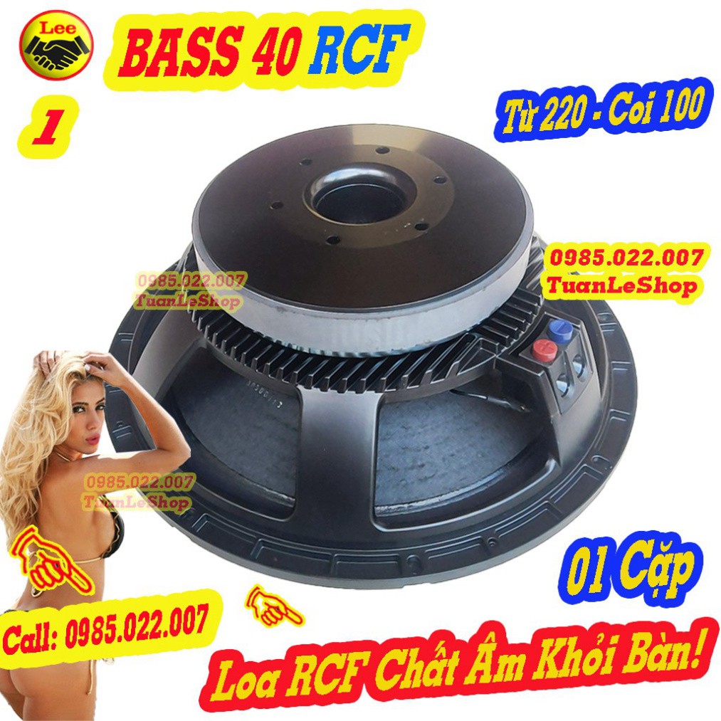 02 LOA BASS 40 TỪ 220 COIL 100 RCF -LOA  4 TẤC – GIÁ 02 CỦ LOA RỜI