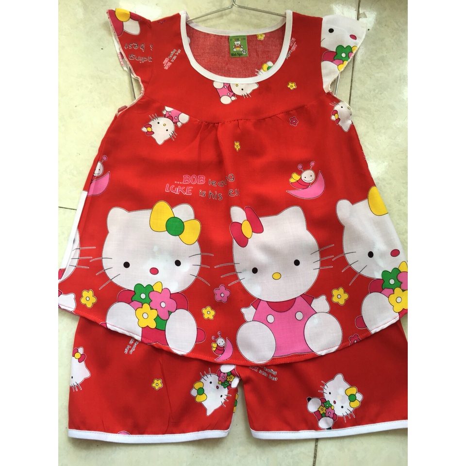 Bộ tole lanh bé gái ngắn 111