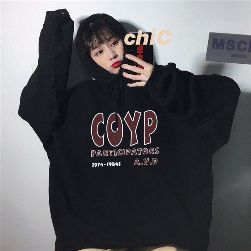 Áo Hoodie Dài Tay Oversize Cá Tính Theo Phong Cách Thu Đông Hàn Quốc 2021 | BigBuy360 - bigbuy360.vn