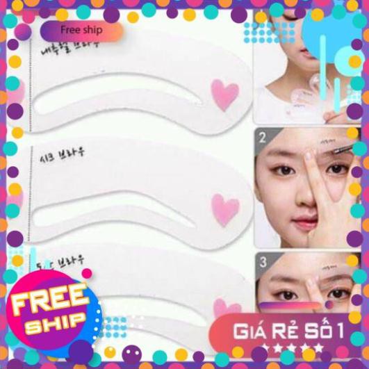 [Giadungonline] [Bán giá Rẻ] Set 3 khuôn kẻ lông mày phong cách Hàn Quốc, vẽ lông mày