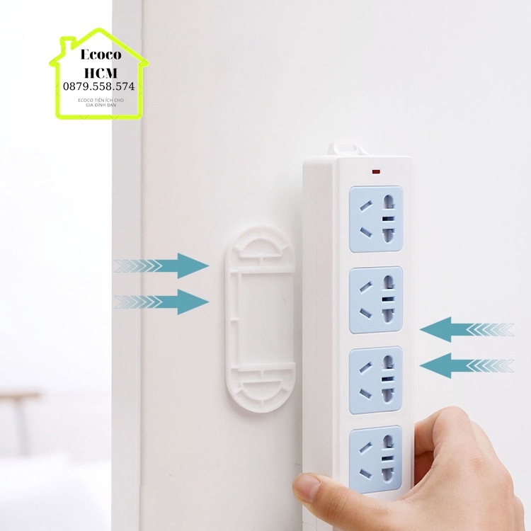 Bộ dụng cụ treo ổ cắm điện trượt chữ T siêu tiện dụng an toàn cho bé, giá đỡ các vật dụng gia đình