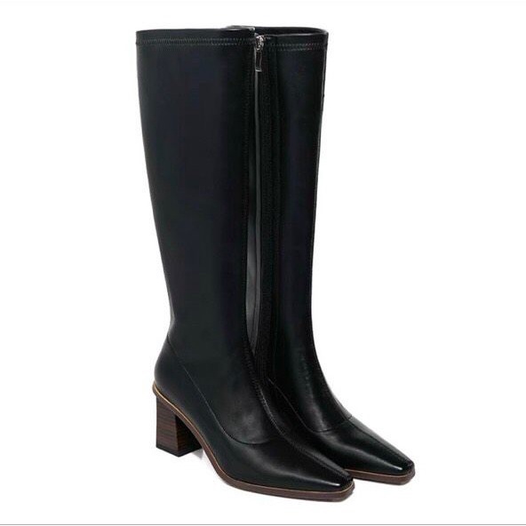 Bốt - Boots đùi thời trang nữ, gót vuông 7p