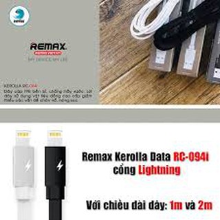 Cáp sạc REMAX RC-094i 2m Lightning Kerolla (Chính hãng - Bảo hành đổi mới 12 tháng)