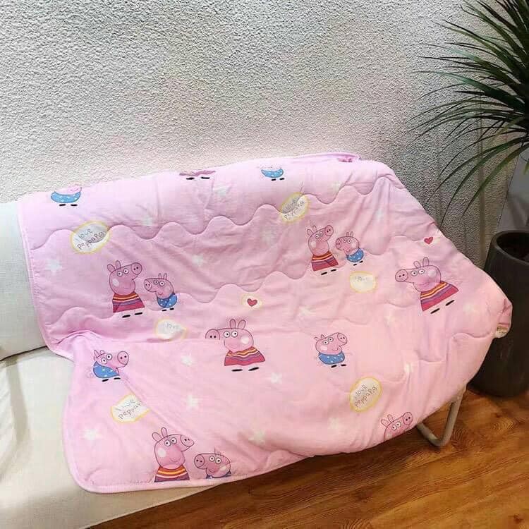 Chăn đũi trẻ em size 1m x 1m50 kiểu dáng hoạt hình