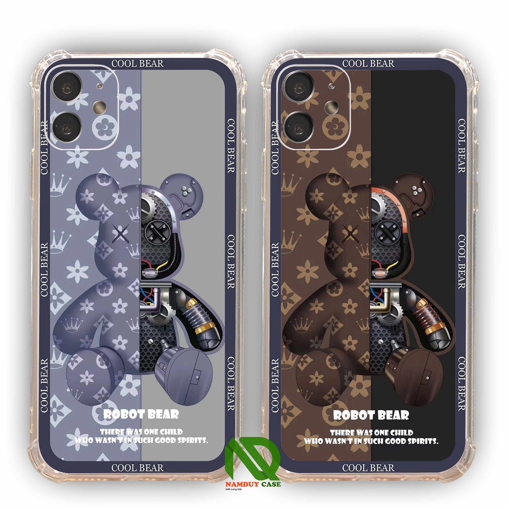 Ốp lưng iPhone 6/6s/7/8/X/XS/11/12/13 Pro Plus Max chống sốc bảo vệ camera silicon trong suốt mềm dẻo hình Beabrick