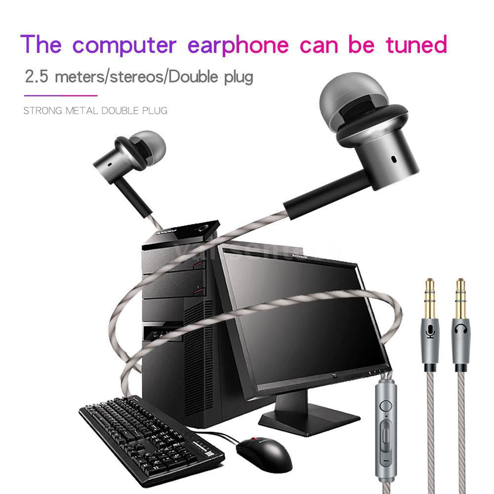 Tai nghe nhét tai 3.5mm thiết kế âm thanh chất lượng cao cho máy tính Laptop | BigBuy360 - bigbuy360.vn