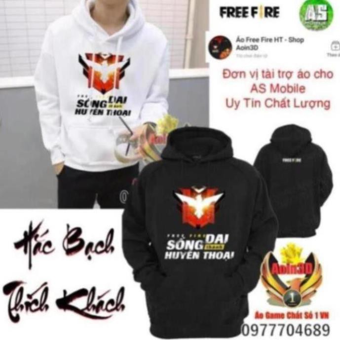 Áo Free Fire Rank Huyền Thoại Bán Chạy Áo Hoodie Shop Aoin3D WT * ¹