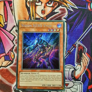 Thẻ bài Yugioh chính hãng | Vision HERO Vyon | BLHR Secret rare.