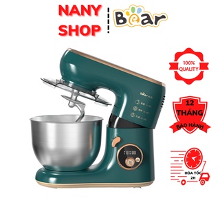 Máy đánh trứng trộn bột, máy đánh kem, nhào bột, nhồi bột, trộn thực phẩm để bàn mini đa năng bear sjj-b10w5, 5l,bh 12th