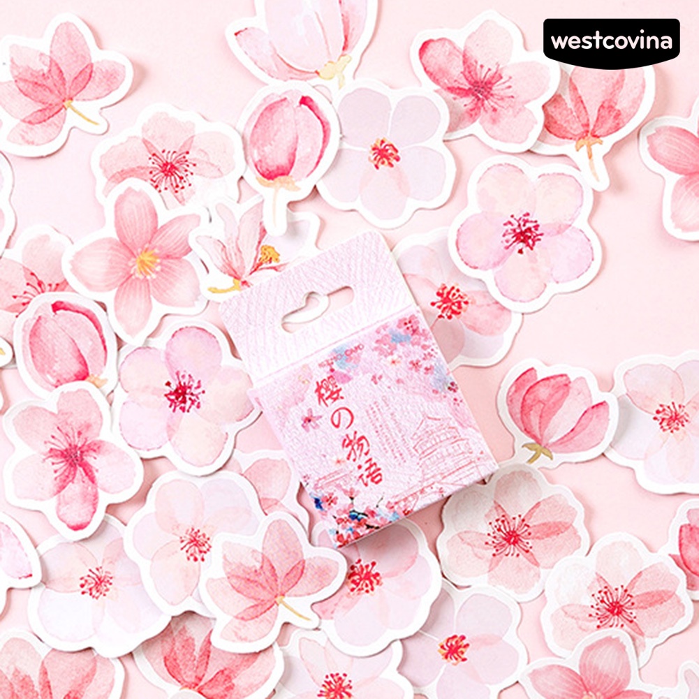[Hot]✍45 Miếng Dán Hình Hoa Anh Đào