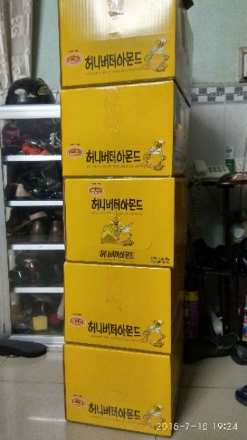 Hạnh nhân rang bơ tẩm mật ong Hàn Quốc 200g