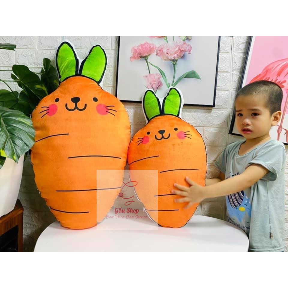 🥕Gối Handmade🥕 Gối Ôm Cà Rốt Nhồi Bông Cao Cấp