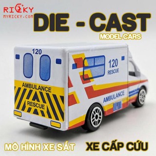 [Khai trương giảm giá] Mô hình xe cứu thương chạy trớn DIE-CAST