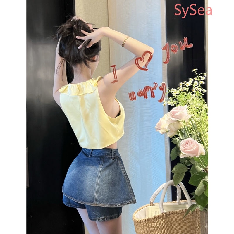 Áo Dây Màu Trơn Thời Trang Mùa Hè Pháp Dành Cho Nữ