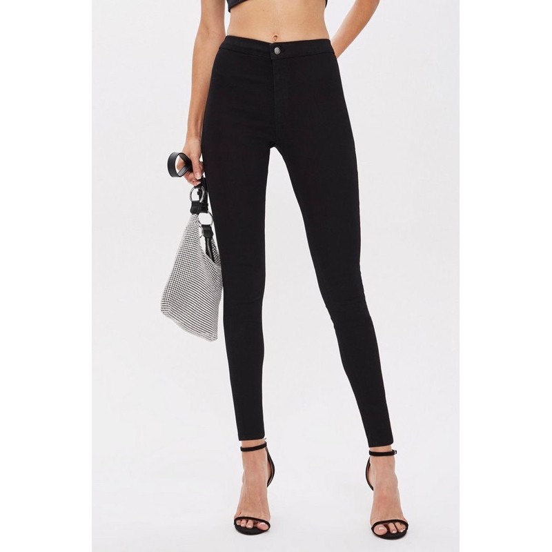 Quần Jeans Skinny Đen Trơn Kancan Xuất Xịn- MÓM STORE