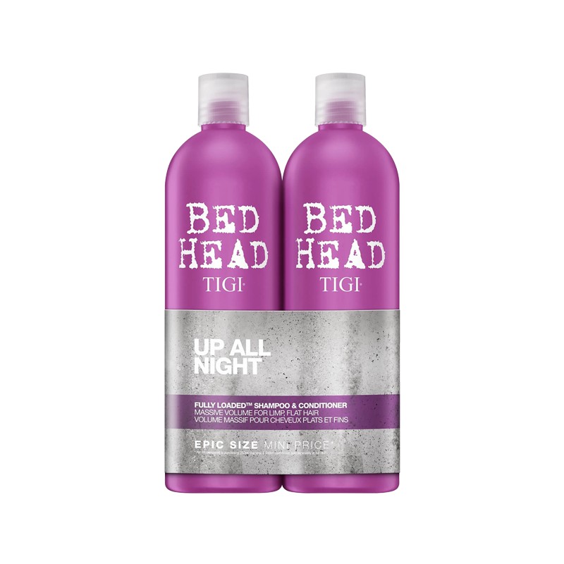 TIGI Bộ dầu gội và dầu xả phục hồi và tăng độ phồng cho tóc Bed Head 750ml (màu tím)